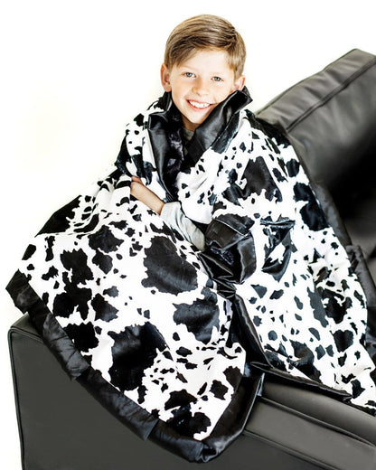 Minky Blanket JulesRoche Soft Silky Cow Pattern