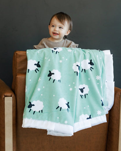 Baby Blanket JulesRoche Dreamy Minky Softness Little Sheep