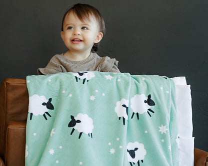 Baby Blanket JulesRoche Dreamy Minky Softness Little Sheep