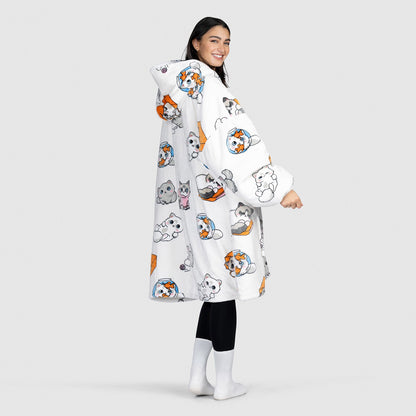 Oversized Hoodie Blanket JulesRoche Sherpa Fleece ToastyTek™