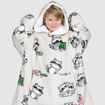 Kids Hooded Blanket JulesRoche Sherpa Fleece Warm Oversized