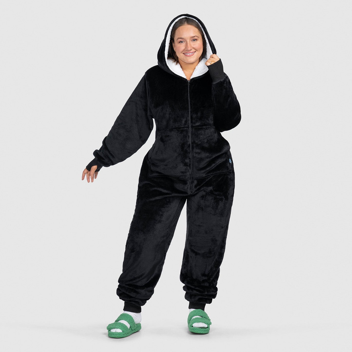 Adult Fleece Onesie JulesRoche | Zip Front, Sherpa Hood