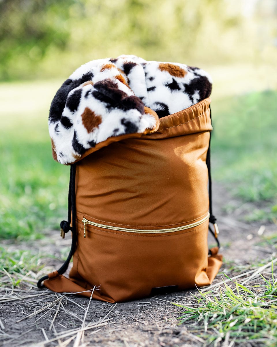 Picnic Blanket JulesRoche Camel Brown Plush Hooded Outdoor Design