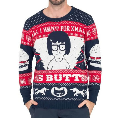 Bob's Burgers Tina Ugly Christmas Sweater - Unisex Knitted Julesroches