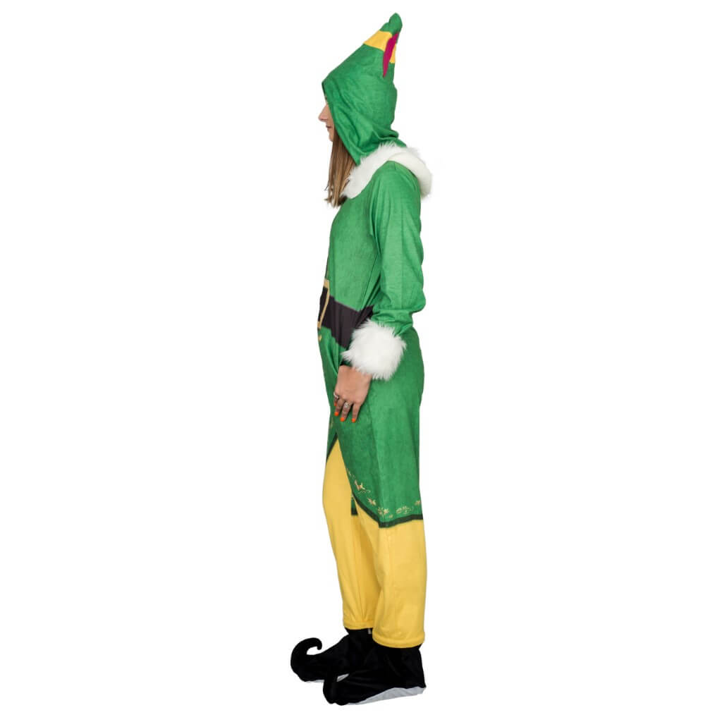 Buddy Elf Costume JulesRoche Adult Unisex Standard Fit Hooded Suit Julesroches