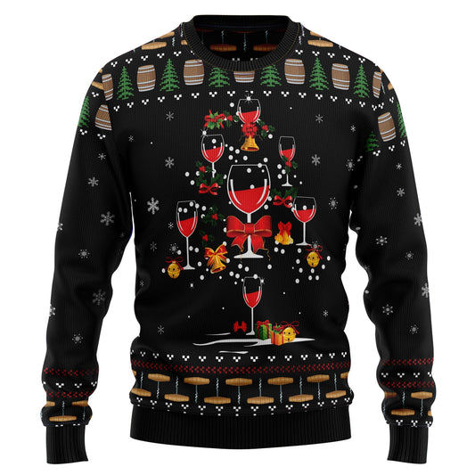 Christmas Sweater JulesRoche All-Over-Print Wool Acrylic Blend Julesroches