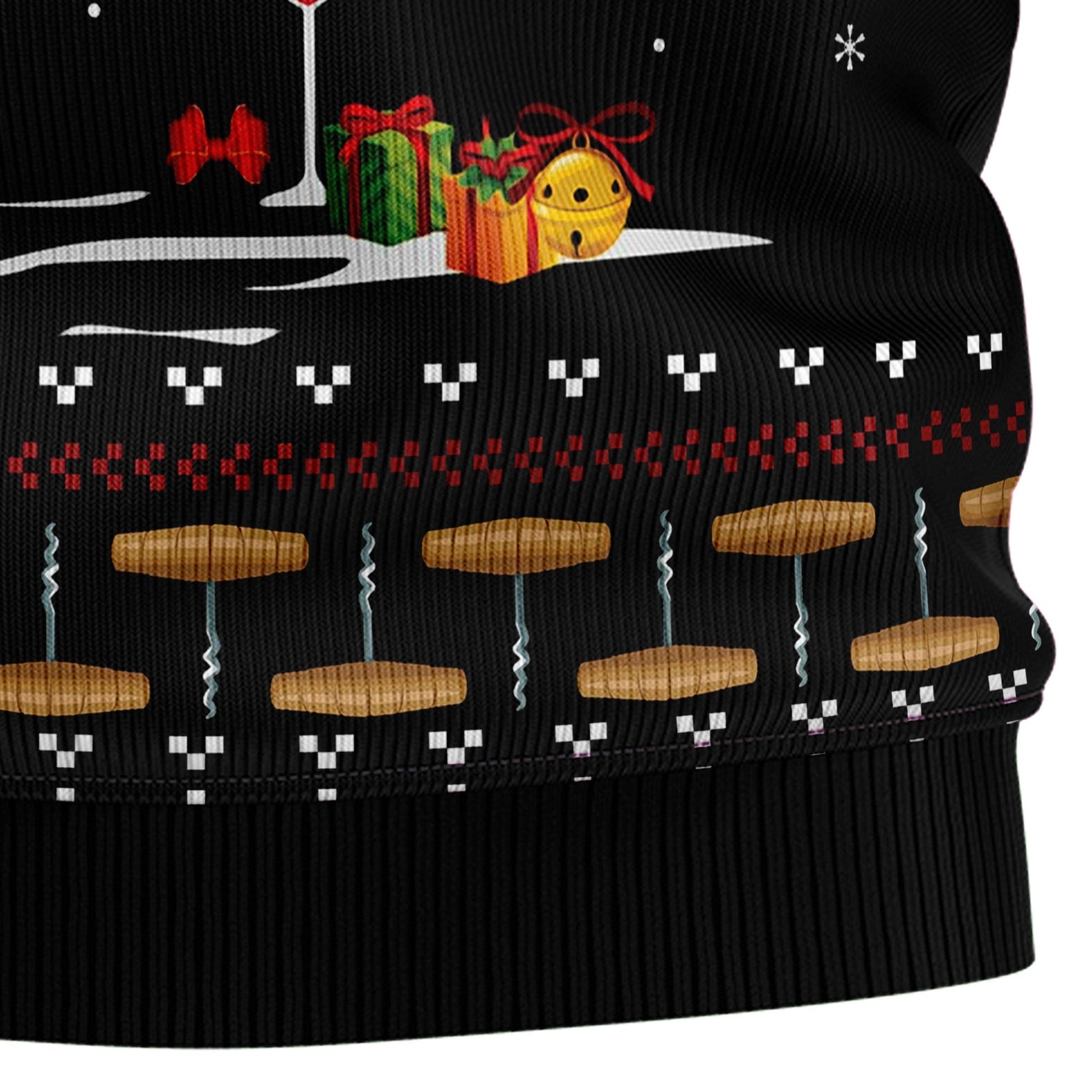 Christmas Sweater JulesRoche All-Over-Print Wool Acrylic Blend Julesroches