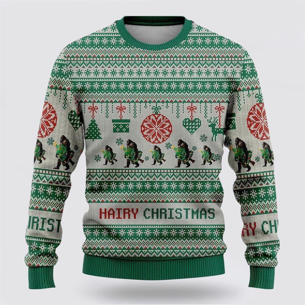 Christmas Sweater JulesRoche All-Over Print Wool Blend Julesroches