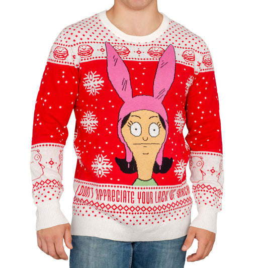 Christmas Sweater JulesRoche Bob's Burgers Design Louise Julesroches