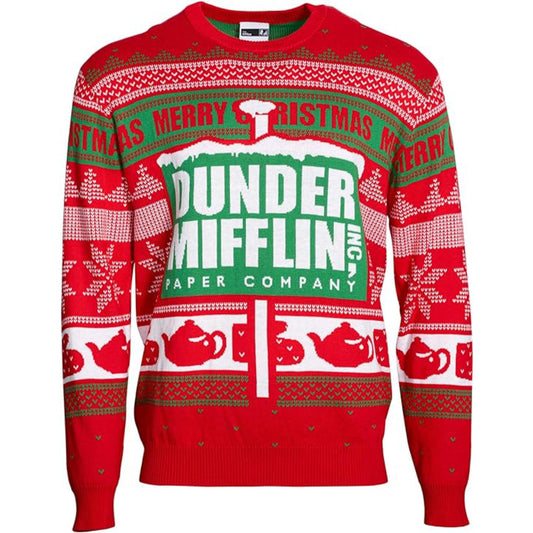 Christmas Sweater JulesRoche The Office Dunder Mifflin Logo Julesroches