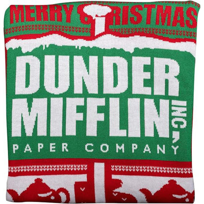 Christmas Sweater JulesRoche The Office Dunder Mifflin Logo Julesroches