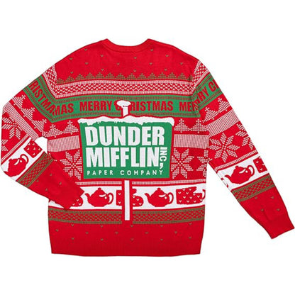 Christmas Sweater JulesRoche The Office Dunder Mifflin Logo Julesroches