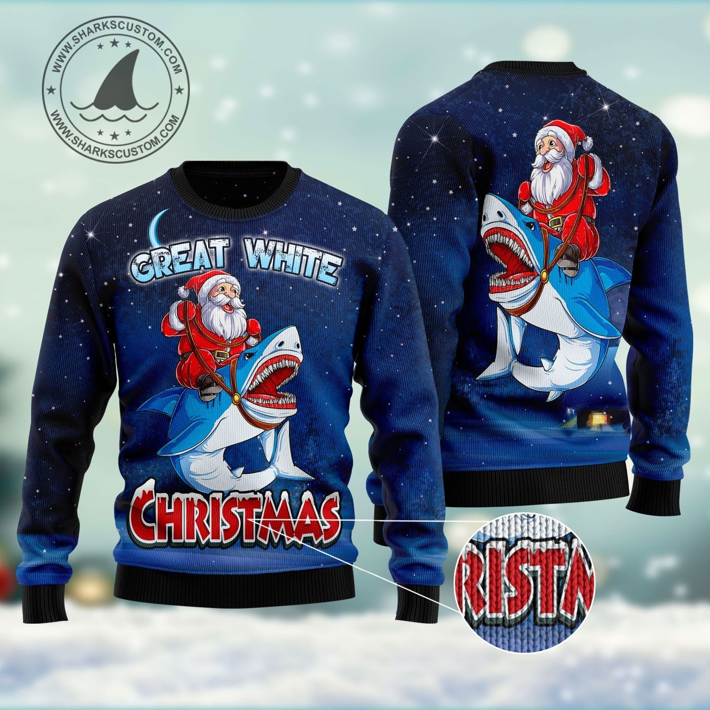 Christmas Sweater JulesRoche Unisex All-Over Print Winter Wear Julesroches