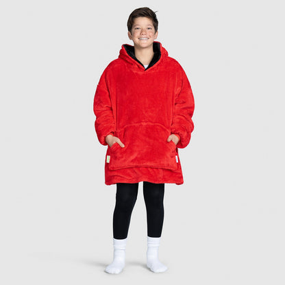 Elmo Fluffy Kids Oodie JulesRoche Oversized Fleece Hoodie