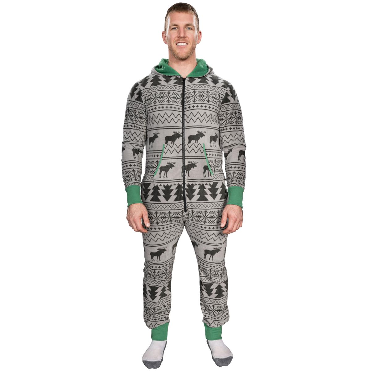 Fair Isle Christmas Jumpsuit JulesRoche Unisex Lounge Zip Up Julesroches