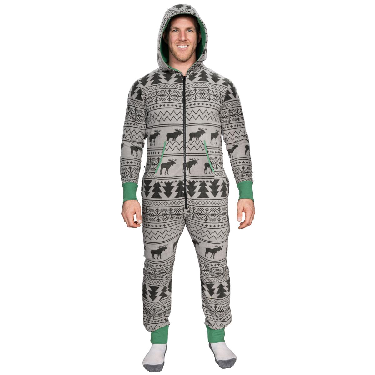 Fair Isle Christmas Jumpsuit JulesRoche Unisex Lounge Zip Up Julesroches