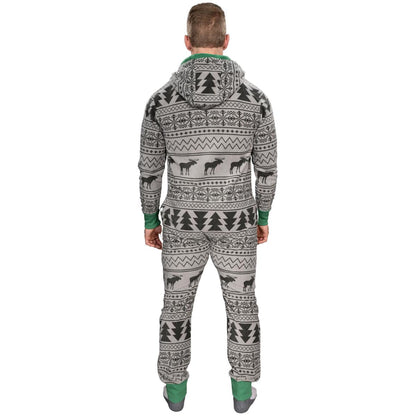 Fair Isle Christmas Jumpsuit JulesRoche Unisex Lounge Zip Up Julesroches