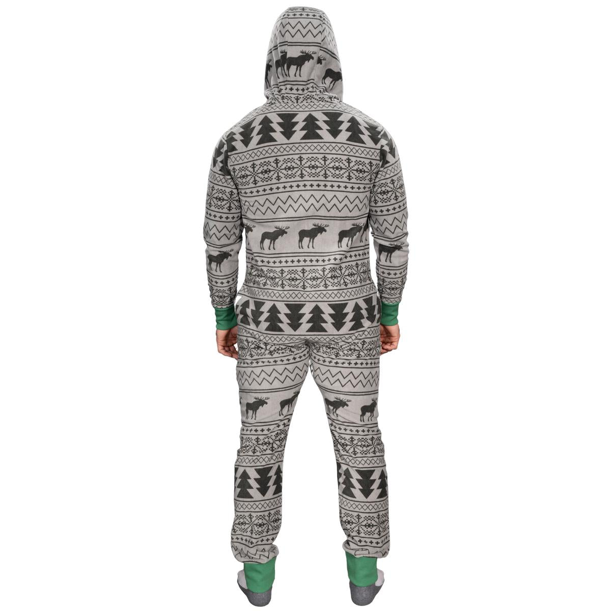 Fair Isle Christmas Jumpsuit JulesRoche Unisex Lounge Zip Up Julesroches