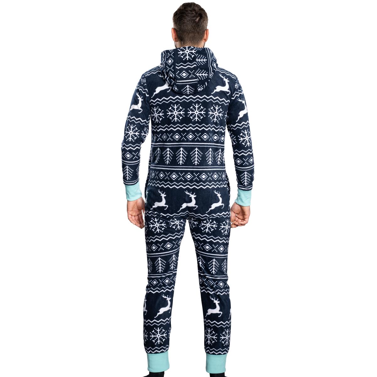 Fair Isle Christmas Jumpsuit JulesRoche Unisex Lounge Zip Up Julesroches