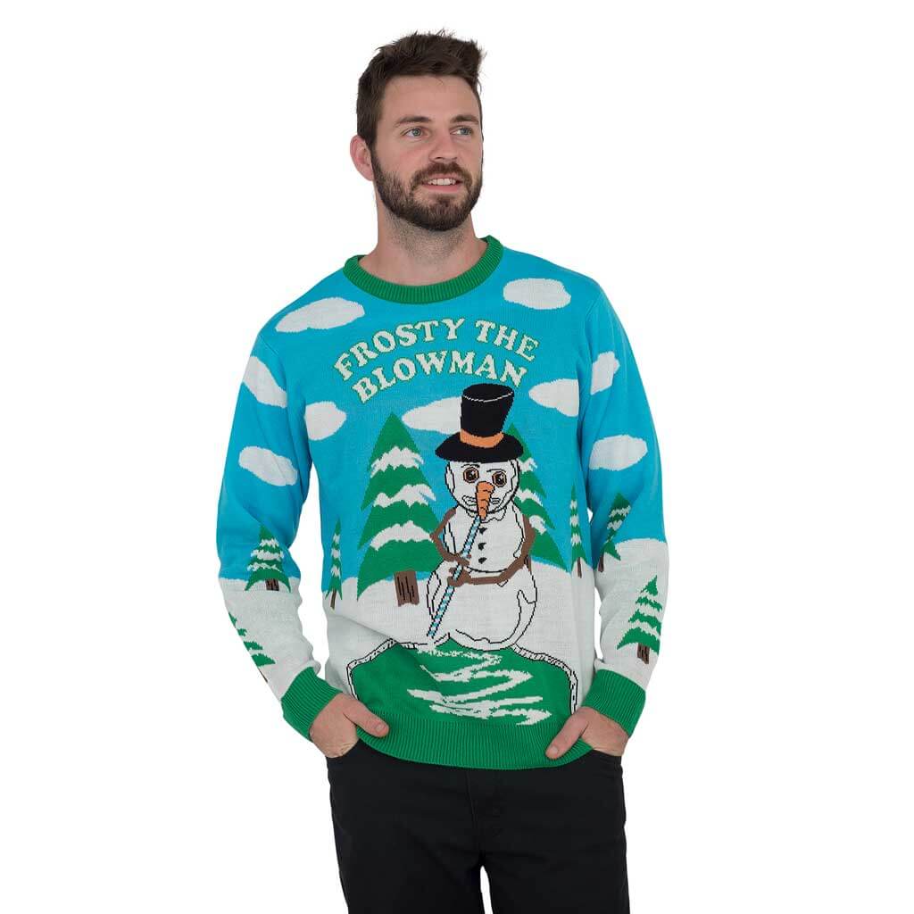 Frosty the Blowman Ugly Christmas Sweater JulesRoche Fun & Hideous Julesroches