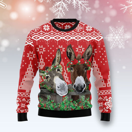 Funny Christmas Sweater JulesRoche Trendy All-Over-Print Pullover Julesroches