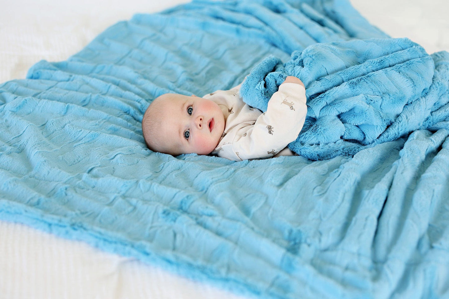 Soft Blue Blanket JulesRoche Plush Warmth Ocean Model