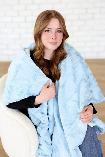 Nantucket Breeze JulesRoche Soft Blue Blanket Mid-Weight