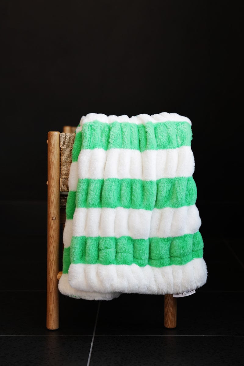 Cozy Blanket JulesRoche Green Apple Candy Shop Minky Travel