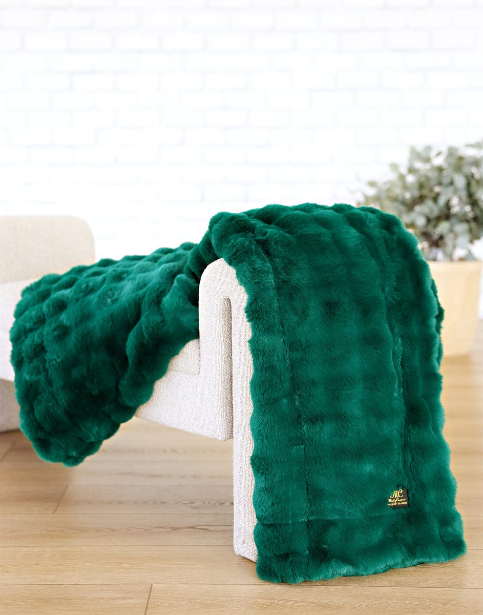 Ultra Cloud Emerald Blanket JulesRoche Plush Softness Various Sizes