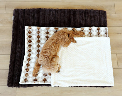 Luxurious Charcoal Plume Designer Pet Blanket by JulesRoche