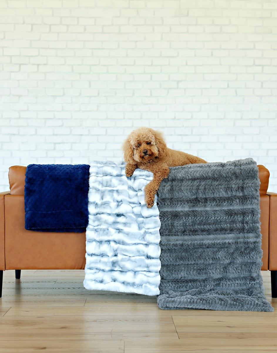 Luxurious Charcoal Plume Designer Pet Blanket by JulesRoche