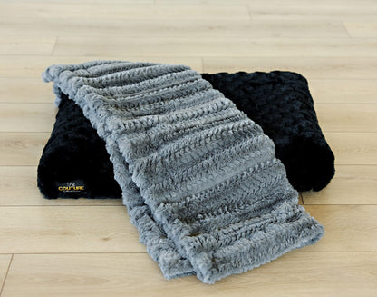 Luxurious Charcoal Plume Designer Pet Blanket by JulesRoche