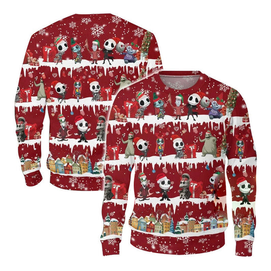 Graphic Winter Christmas Sweater JulesRoche All-Over-Print Julesroches