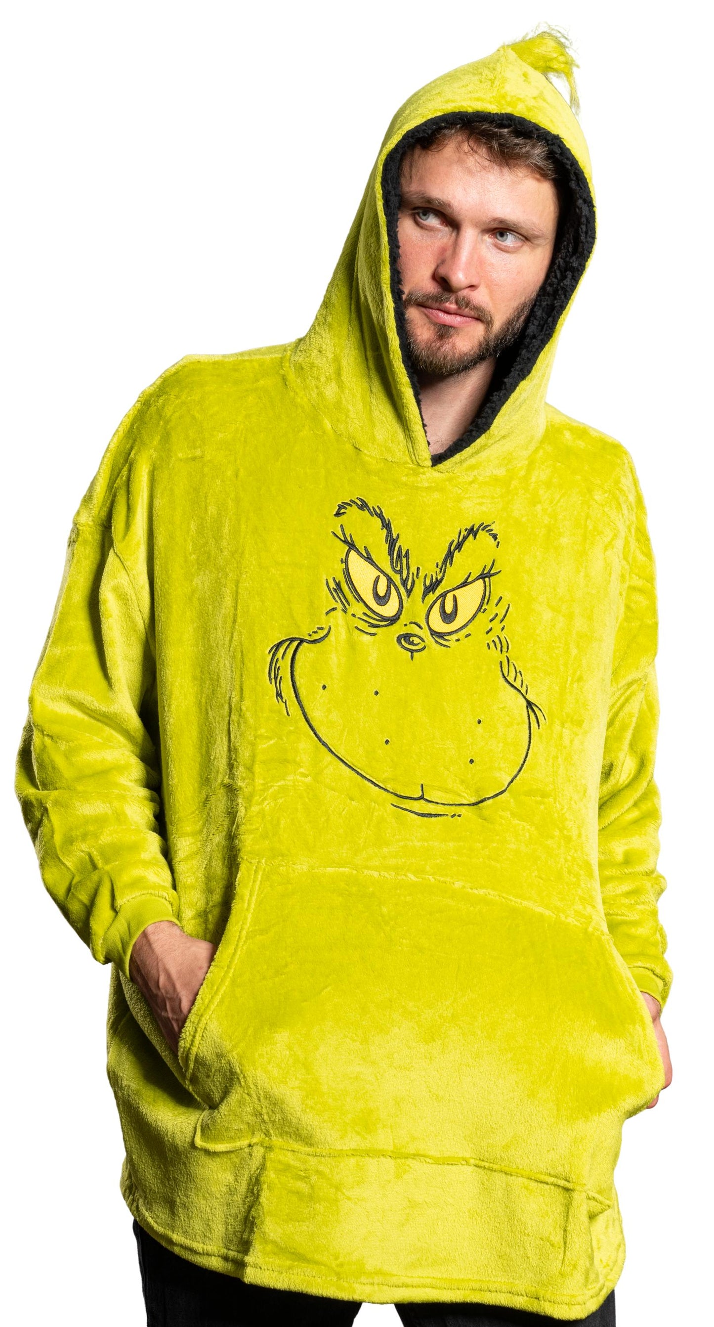 Grinch Hoodie JulesRoche Cozy Warm Christmas Poncho Julesroches