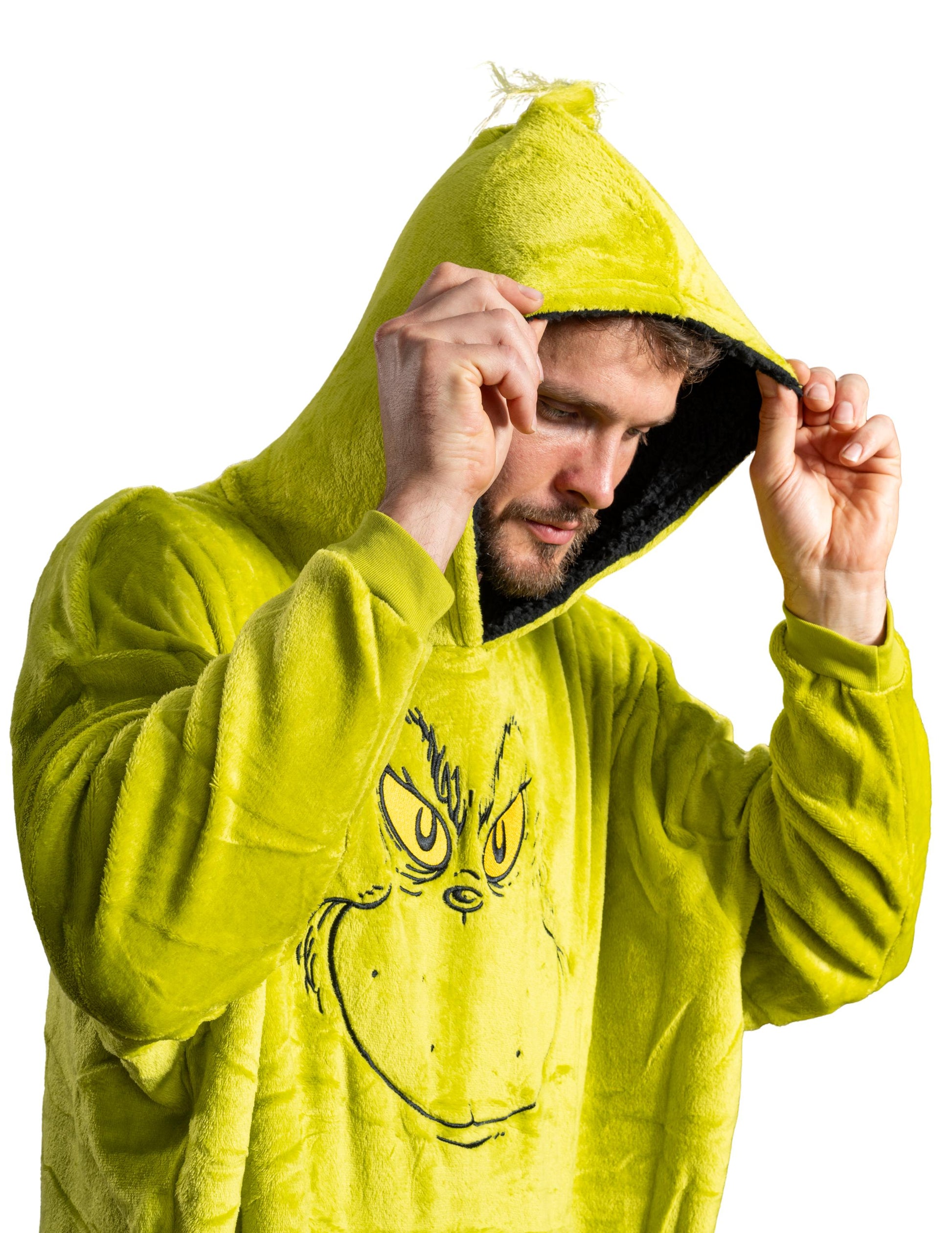 Grinch Hoodie JulesRoche Cozy Warm Christmas Poncho Julesroches