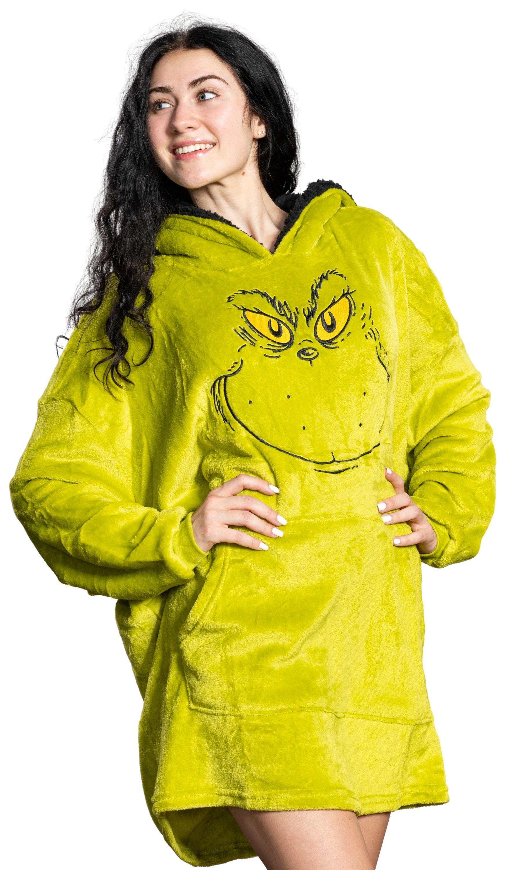 Grinch Hoodie JulesRoche Cozy Warm Christmas Poncho Julesroches