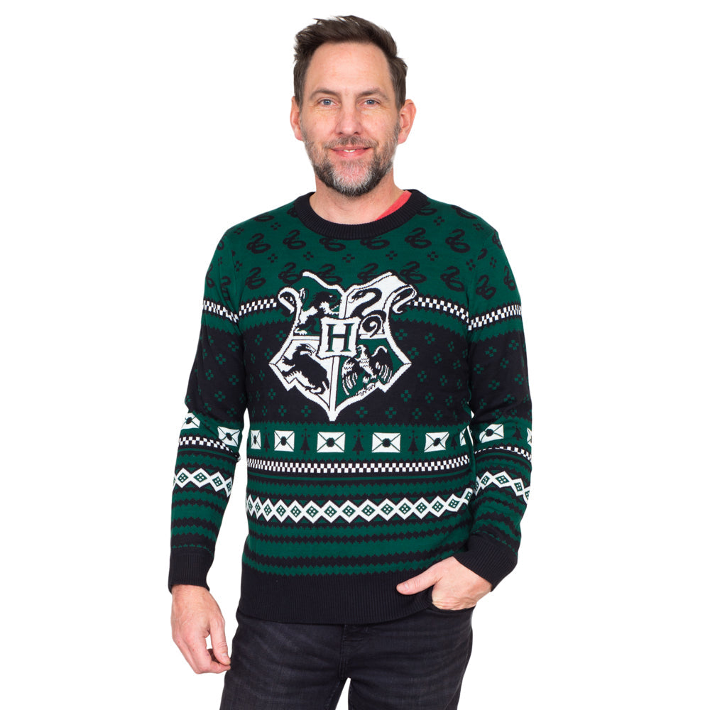 Harry Potter Slytherin Christmas Sweater JulesRoche | Unisex Fit | Cotton Julesroches