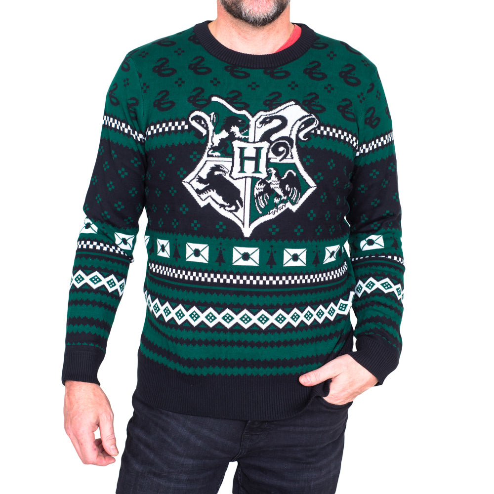 Harry Potter Slytherin Christmas Sweater JulesRoche | Unisex Fit | Cotton Julesroches