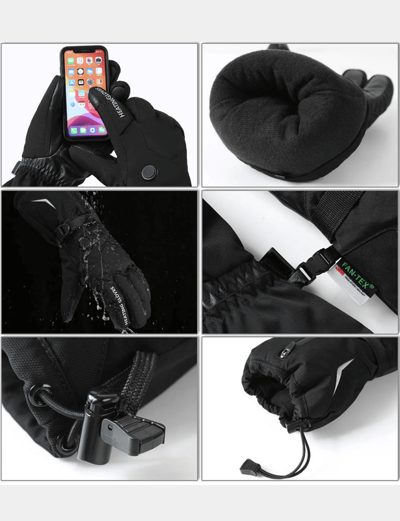 Heated Gloves - 3M Thinsulate™ for Winter Warmth and Device Use Julesroches