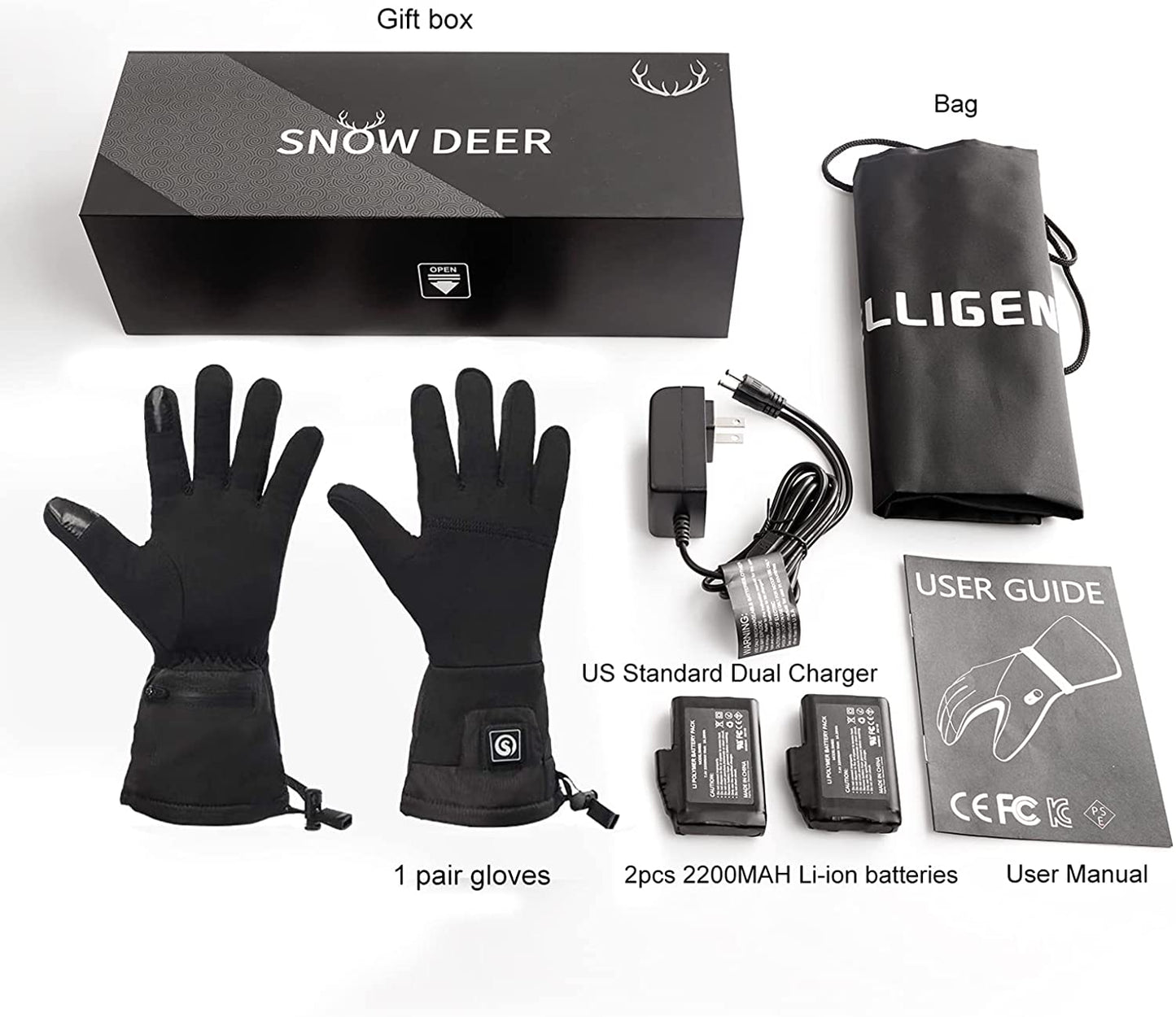 Heated Gloves - Lycra & Neoprene Material for Cold Weather Julesroches