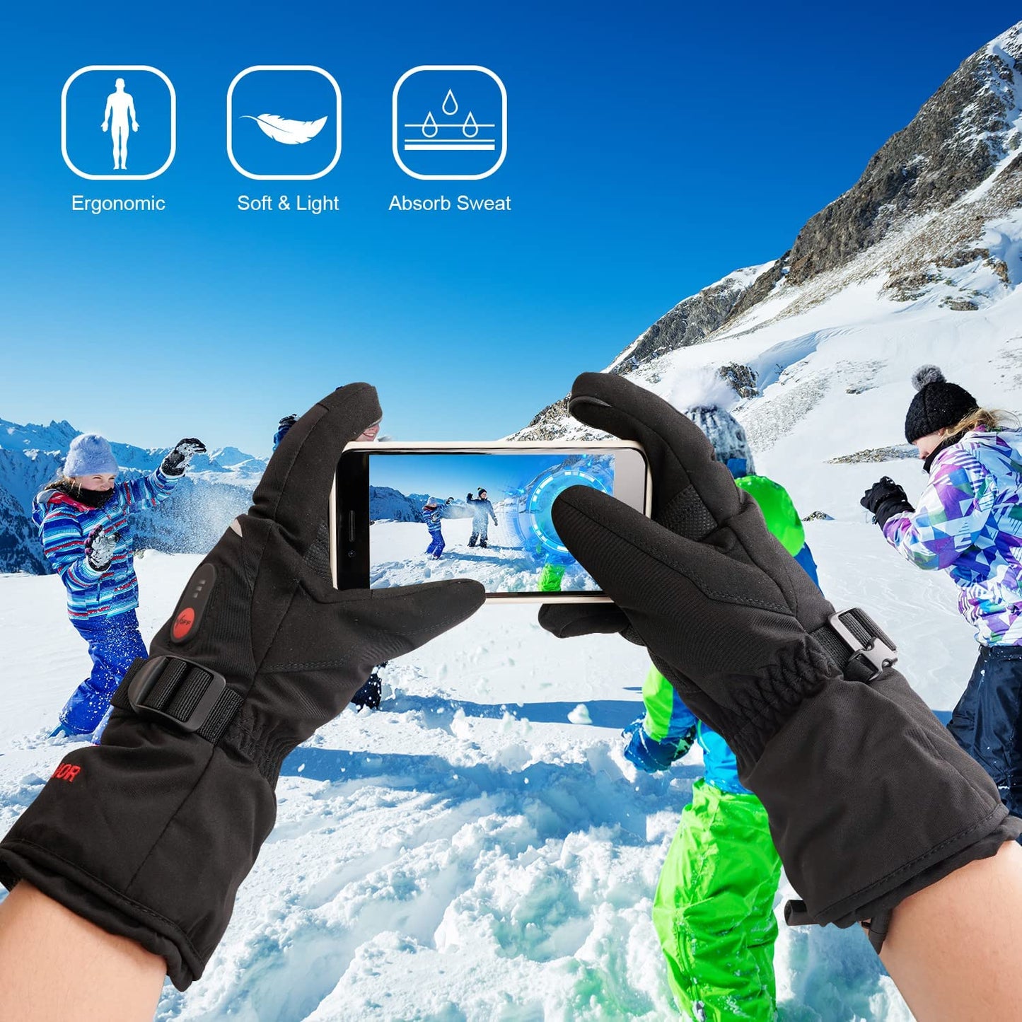 Heated Gloves - Touch Screen Design for Winter Warmth Julesroches