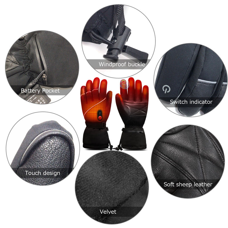 Heated Gloves - Touchscreen & Anti-Slip for Outdoor Sports Julesroches