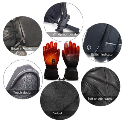 Heated Gloves - Touchscreen & Anti-Slip for Outdoor Sports Julesroches