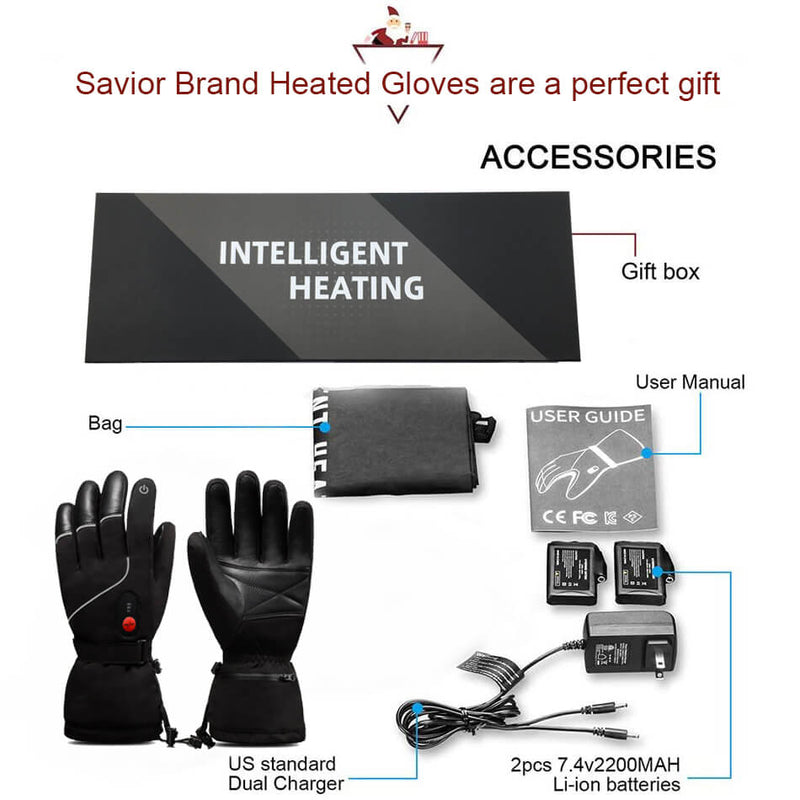 Heated Gloves - Touchscreen & Anti-Slip for Outdoor Sports Julesroches