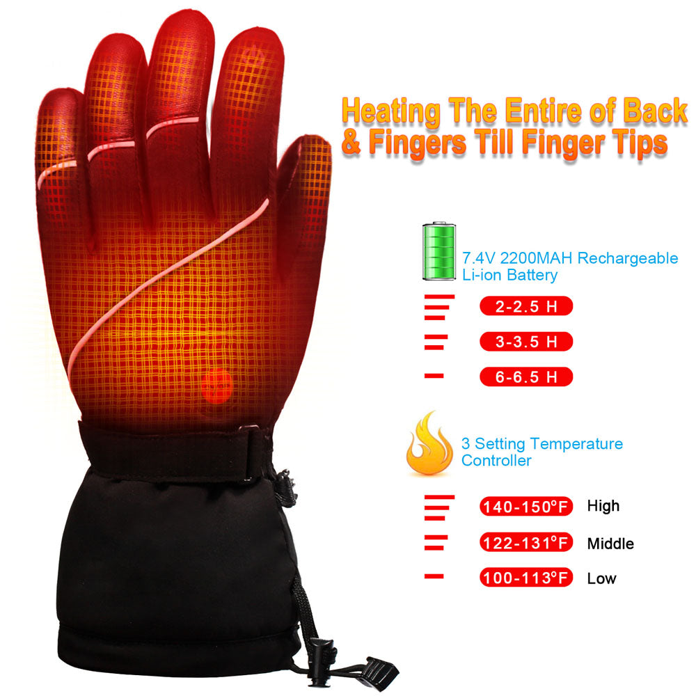 Heated Gloves - Touchscreen & Anti-Slip for Outdoor Sports Julesroches