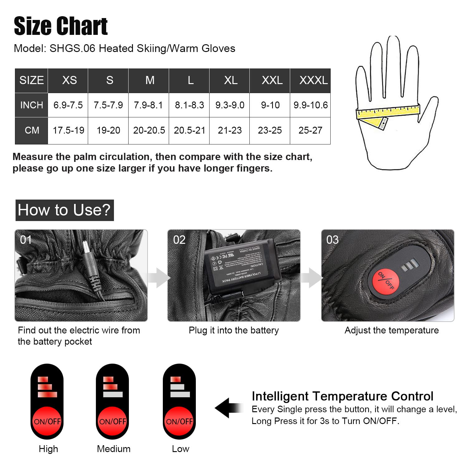 Heated Gloves - Touchscreen Comfort for Winter Sports Julesroches