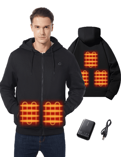 Heated Hoodie - 5 Heating Zones for Outdoor Warmth Julesroches