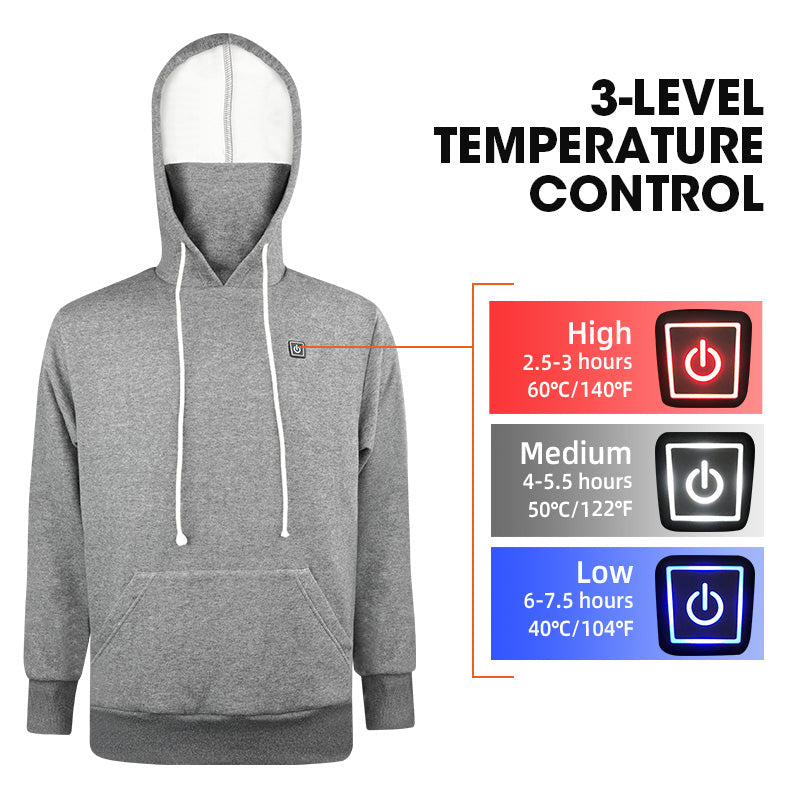 Heated Hoodie - Carbon Fiber Heating Elements for Maximum Comfort Julesroches