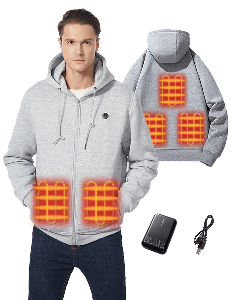 Heated Hoodie - Unisex 5 Heating Zones for Outdoor Comfort Julesroches