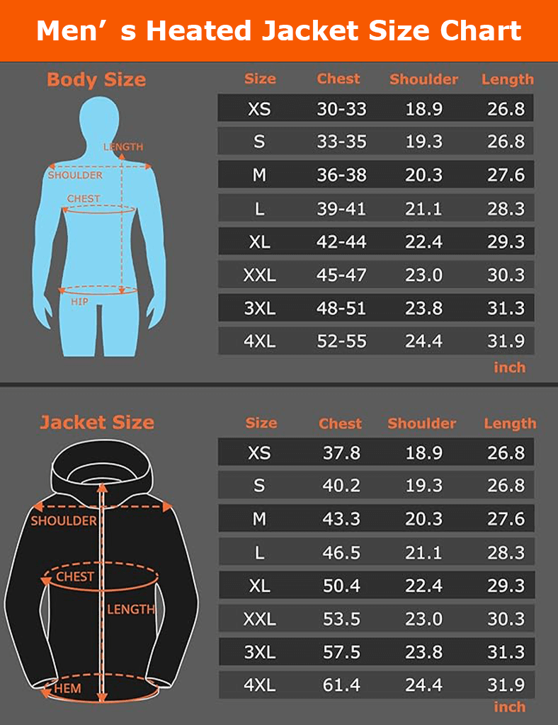 Heated Jacket - Dual Control System for Outdoor Comfort Julesroches